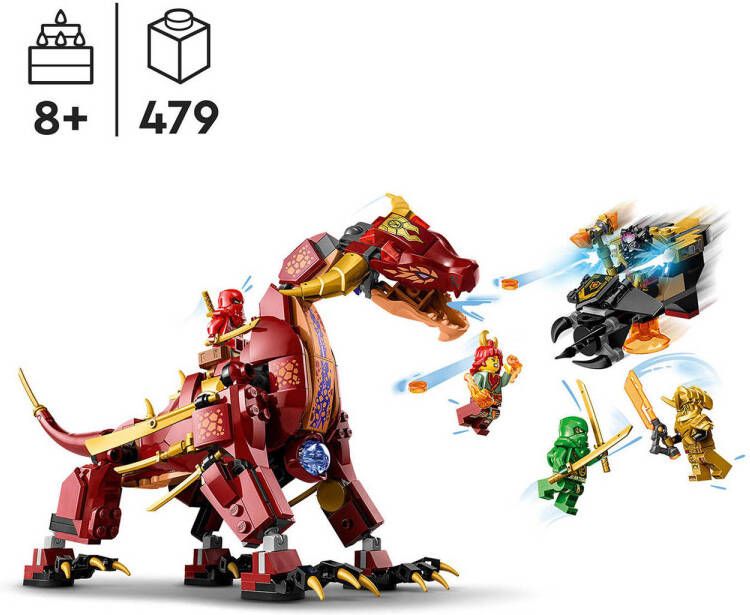 LEGO Ninjago Heatwave transformerende lavadraak 71793