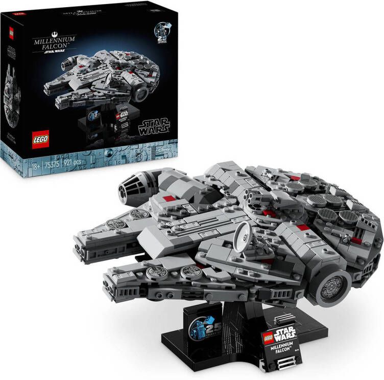 LEGO Star Wars Millennium Falcon Ruimteschip Bouwpakket voor Volwassenen 75375