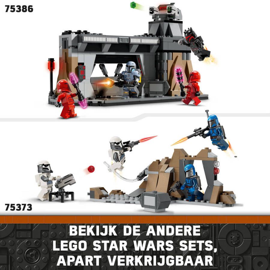 LEGO Star Wars The Mandalorian Paz Vizsla en Moff Gideon duel Bouwpakket voor Kinderen 75386