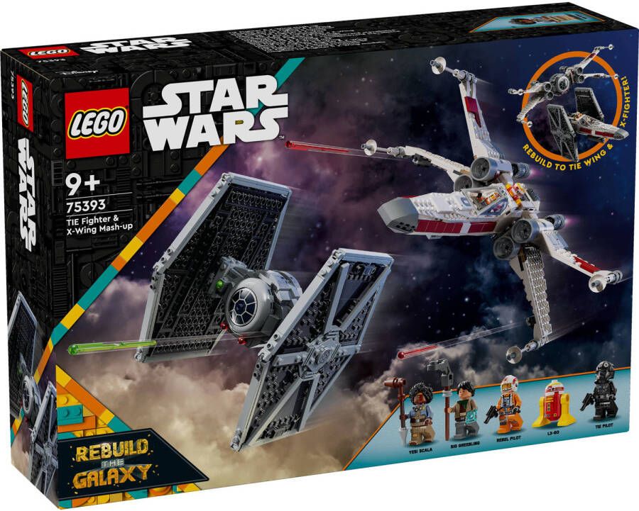 LEGO Star Wars TIE Fighter en X-wing combi set 75393 Star Wars TM