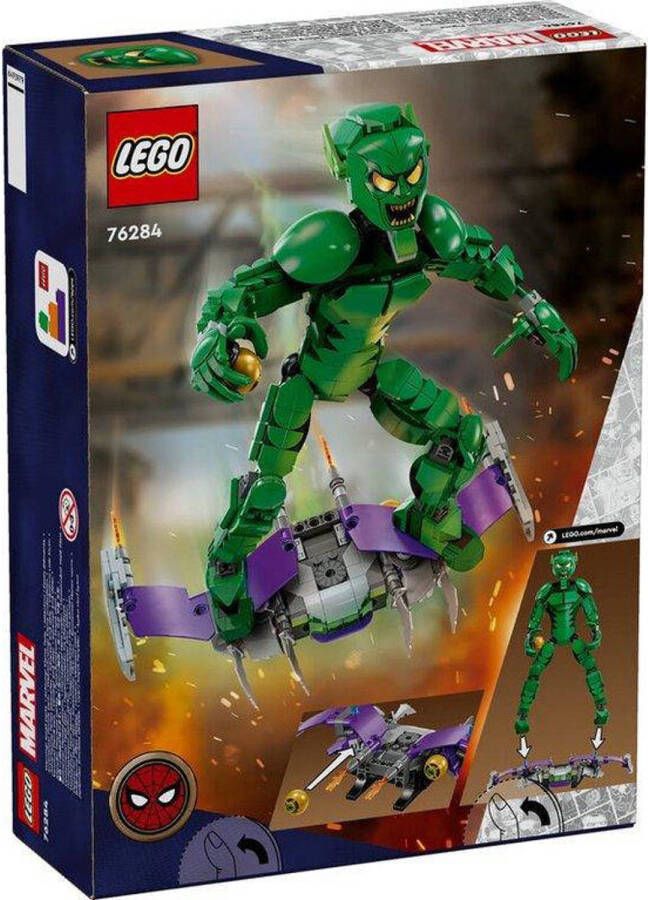 LEGO Super Heroes Marvel Green Goblin bouwfiguur Bouwpakket met Verstelbare Actiefiguur van Schurk 76284