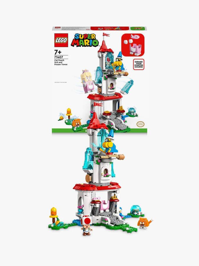 LEGO Super Mario Uitbreidingsset: Kat-Peach-uitrusting en Ijstoren 71407