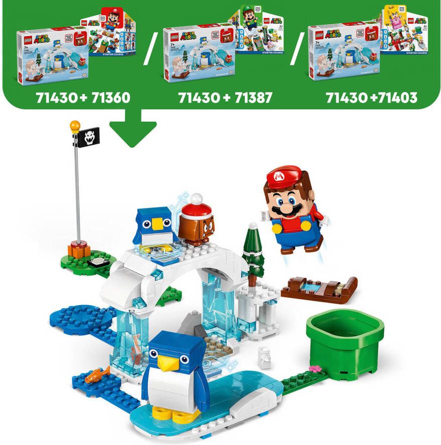LEGO Super Mario Uitbreidingsset: Sneeuwavontuur met pinguïn en familie 71430