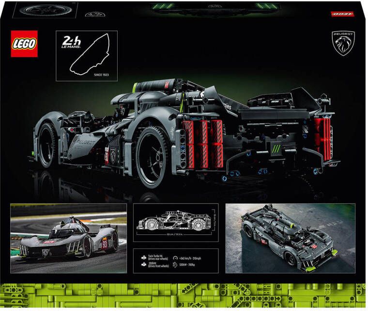 LEGO Technic PEUGEOT 9X8 24H Le Mans Hybrid Hypercar 42156