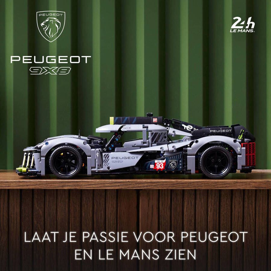 LEGO Technic PEUGEOT 9X8 24H Le Mans Hybrid Hypercar 42156