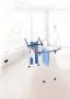Leifheit droogrek pegasus 150 solid slim 15 m drooglengte wit blauw rood - Thumbnail 9