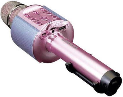 Lenco BMC-090 -karaokemicrofoon roze