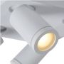 Lucide TAYLOR Plafondspot Badkamer LED Dim to warm GU10 4x5W 2200K 3000K IP44 Wit - Thumbnail 2