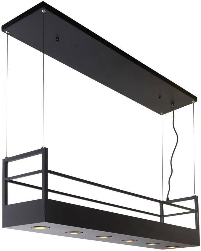 Lucide MIRAVELLE Hanglamp 6xGU10 Zwart