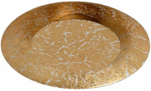 Lucide FOSKAL Plafonnière Ø 21 5 cm LED 1x6W 2700K Mat Goud Messing