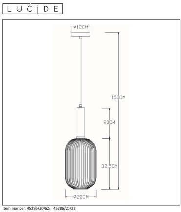 Lucide hanglamp Maloto