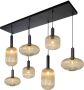 LUCIDE Hanglamp Maloto Amber 7xe27 - Thumbnail 4