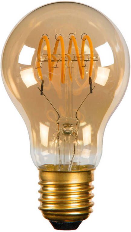 Lucide A60 Filament lamp Ø 6 cm LED Dimb. E27 1x5W 2200K Amber