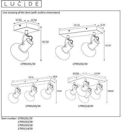 Lucide plafondlamp Madee