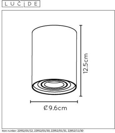 Lucide plafondlamp Tube