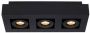 Lucide XIRAX Plafondspot LED Dim to warm GU10 3x5W 2200K 3000K Zwart - Thumbnail 3