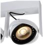 Lucide GRIFFON Plafondspot LED Dim to warm GU10 2x12W 2200K 3000K Wit - Thumbnail 3