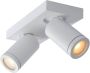 Lucide TAYLOR Plafondspot Badkamer LED Dim to warm GU10 2x5W 2200K 3000K IP44 Wit - Thumbnail 3
