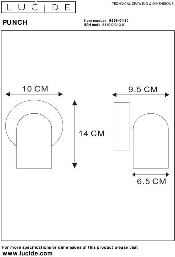 Lucide wandspot Punch