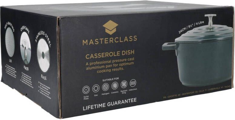 MasterClass gietaluminium braadpan (Ø24 cm) (4L) (lichtgewicht)
