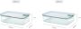 Mepal – Glazen vershouddoos EasyClip – Glazen schaal met deksel en kliksluiting – Geschikt voor de magnetron stoomoven oven koelkast & vriezer – Luchtdicht & lekvrij 2250ml – Nordic sage - Thumbnail 4