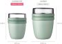 Mepal – Lunchpot Ellipse mini – Praktische muesli beker to go – Nordic blue – Geschikt voor vriezer magnetron en vaatwasser. - Thumbnail 5