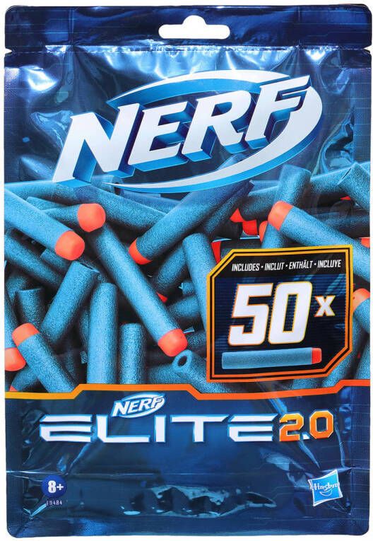 Nerf Elite 2.0 50-Dart Refill Pack Inclusief 50 officiële Elite 2.0 Darts compatibel met alle Elite Blasters