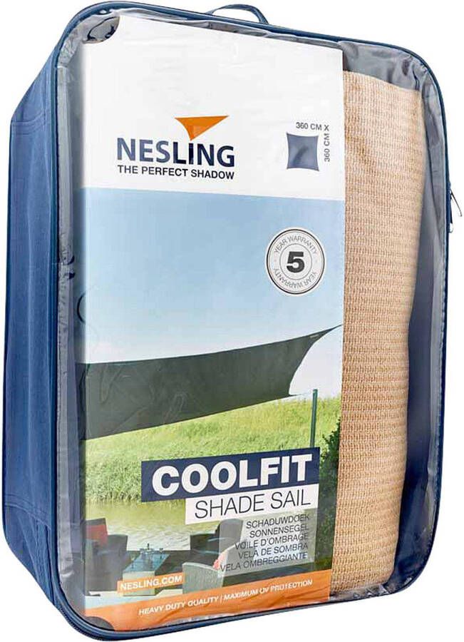 Nesling Coolfit schaduwdoek vierkant zand 3.6 x 3.6 x 3.6 meter - Foto 4