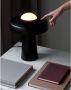 Nordlux Time tafellamp | paddenstoel vorm | metaal en glas | E27 | zwart - Thumbnail 3