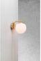 Nordlux Grant wandlamp bol kap Ø14 5 cm E14 messing met wit - Thumbnail 2