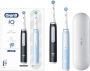 Oral-B iO 3-pack 2 stuks zwarte en blauwe elektrische tandenborstels 2 opzetborstels 1 reisetui - Thumbnail 5