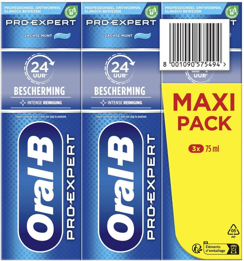 Oral-B Pro-Expert Intense Reiniging tandpasta 3 x 75 ml