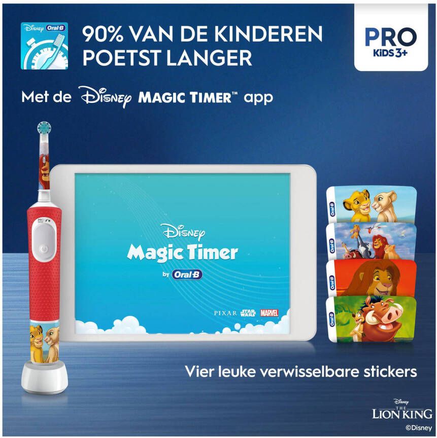 Oral-B Pro Kids elektrische tandenborstel vanaf 3 jaar