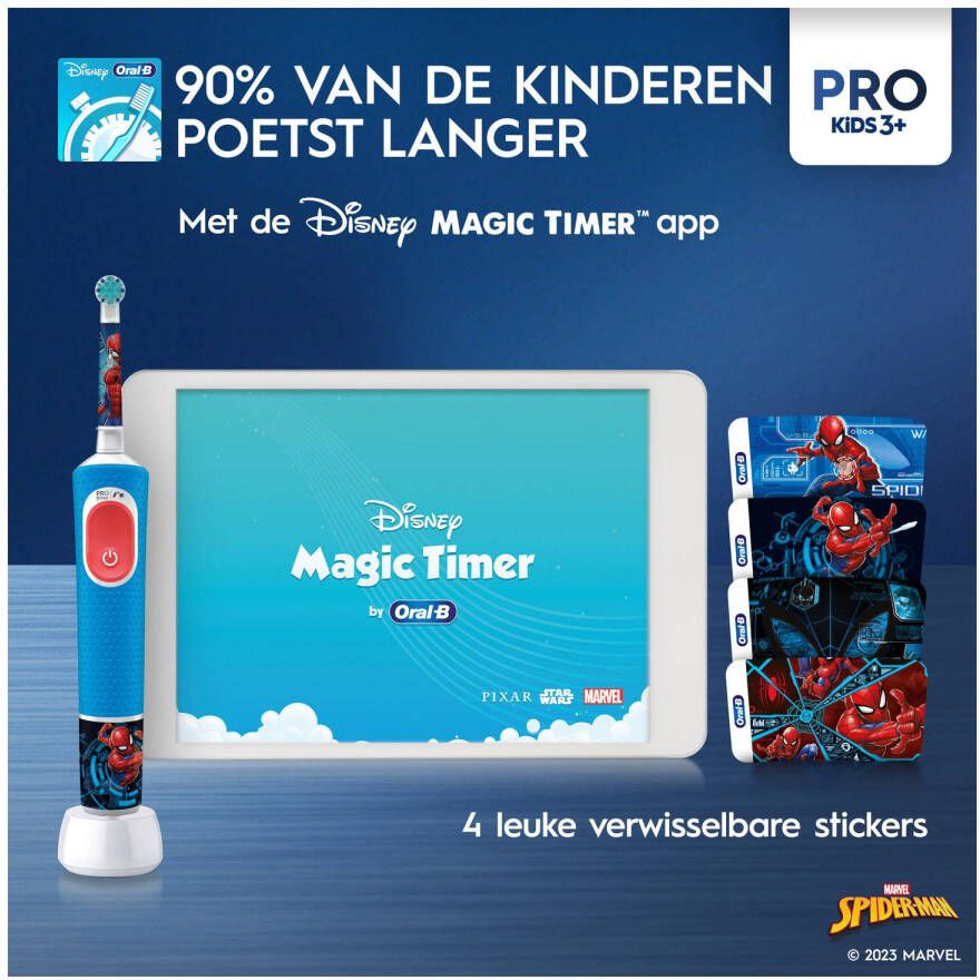 Oral-B Pro Kids Spider-Man elektrische tandenborstel