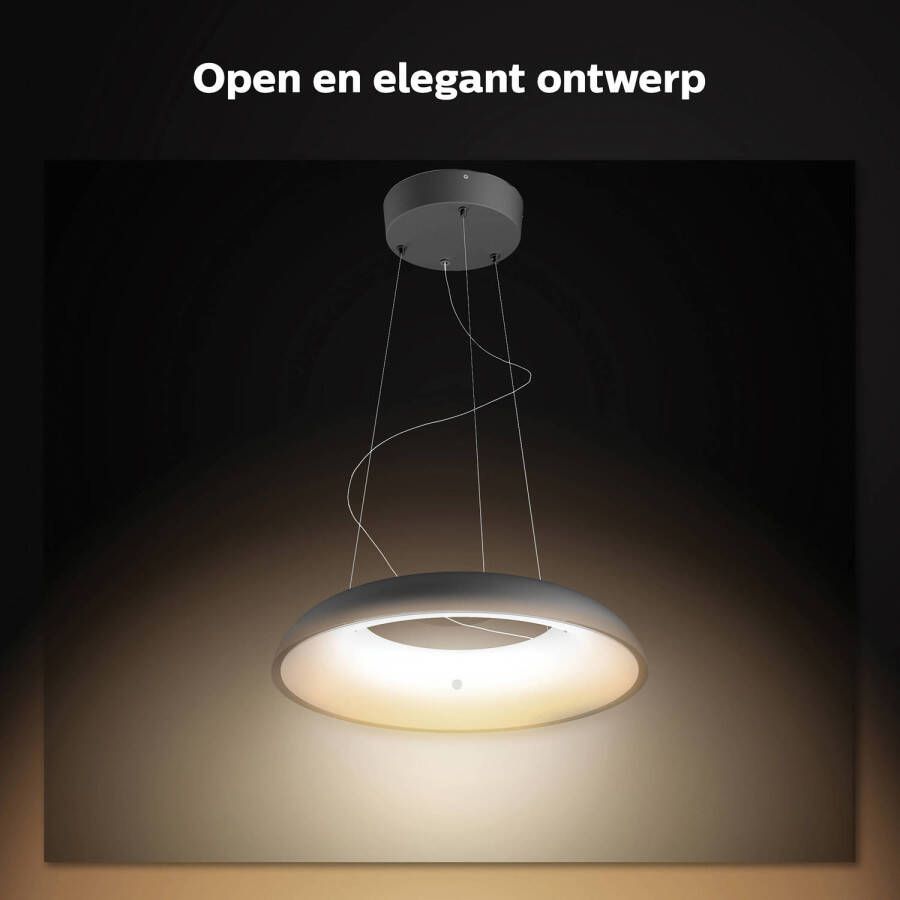 Philips Hue Amaze hanglamp warm tot koelwit licht zwart 1 dimmer switch