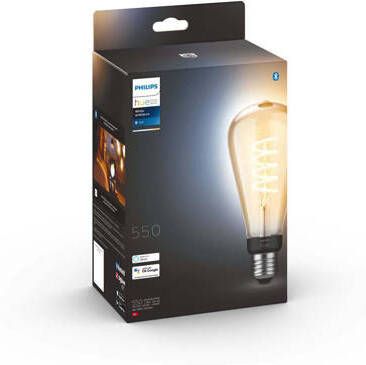 Philips Hue Filament Edisonlamp ST72 E27 1-pack warm tot koelwit licht