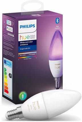 Philips Hue KAARSLAMP E14 1-pack WIT EN GEKLEURD LICHT