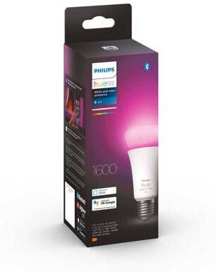 Philips Hue Standaardlamp A67 E27 wit en gekleurd licht