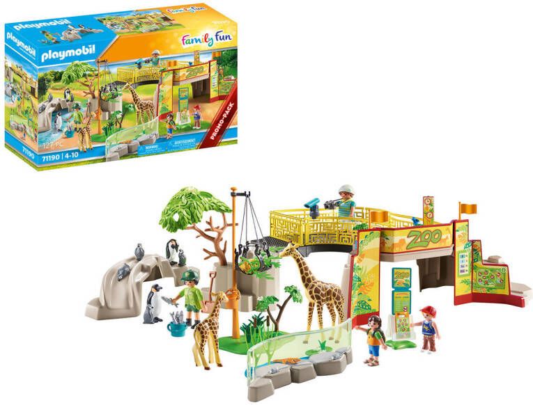 Playmobil Family Fun Avontuurlijke dierentuin 71190