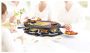 Princess Gourmetstel 162700 Raclette Oval Grill Party Speciaal crêpegedeelte 8 personen 43 x 30 cm 2 meter snoer 1200W Regelebare thermostaat 8 pannetjes - Thumbnail 5