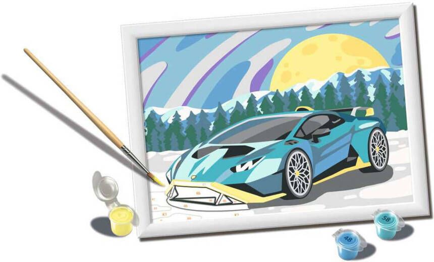 Ravensburger CreArt Blue Lamborghini Schilderen op nummer voor kinderen