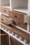 Riviera Maison Buffetkast Met Wijnrek Driftwood Double Cabinet With Winerack Wit - Thumbnail 3