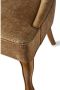 Riviera Maison Eetkamerstoel met Houten Poten Gecapitonneerde Rugleuning George Dining Chair Pellini Leer Camel Bruin 1 stukc - Thumbnail 4