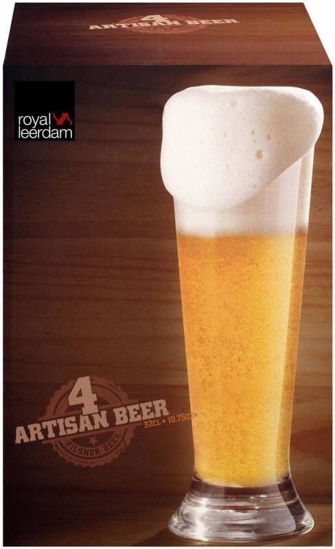 Royal Leerdam bierglas Artisan Pilsner (set van 4)