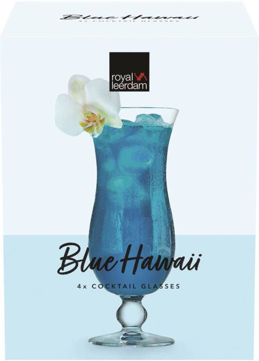 Royal Leerdam cocktailglas Blue Hawaii (set van 4)
