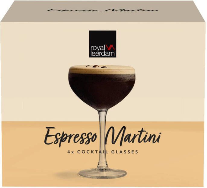 Royal Leerdam cocktailglas Espresso Martini (set van 4)