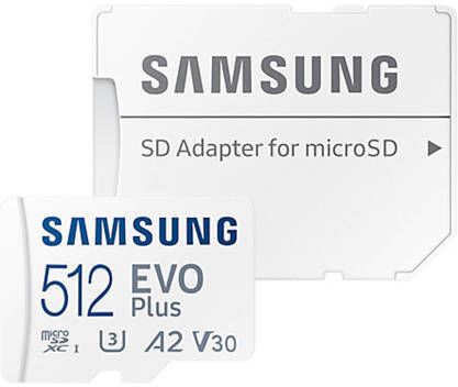 Samsung EVO+ flash geheugenkaart microSD 512GB