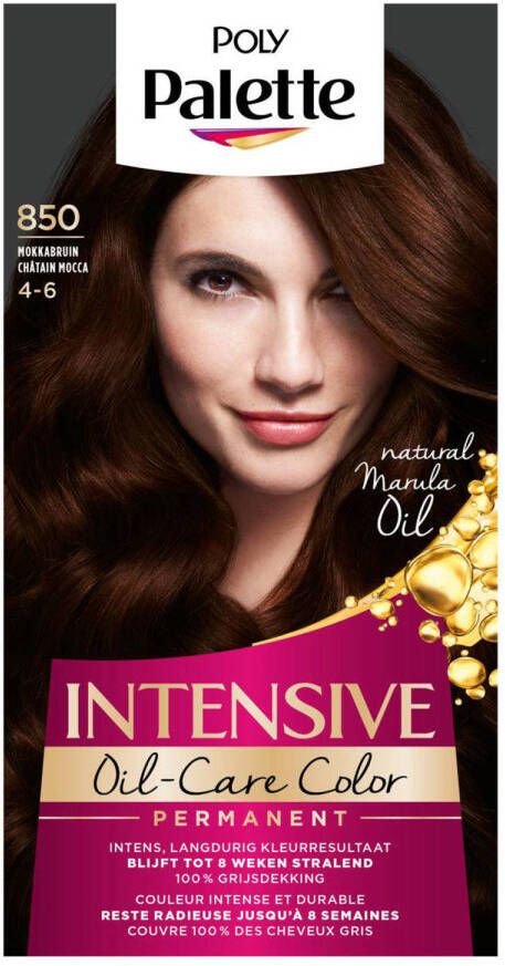 Schwarzkopf Poly Palette haarkleuring voordeelverpakking 850 Mokka Bruin