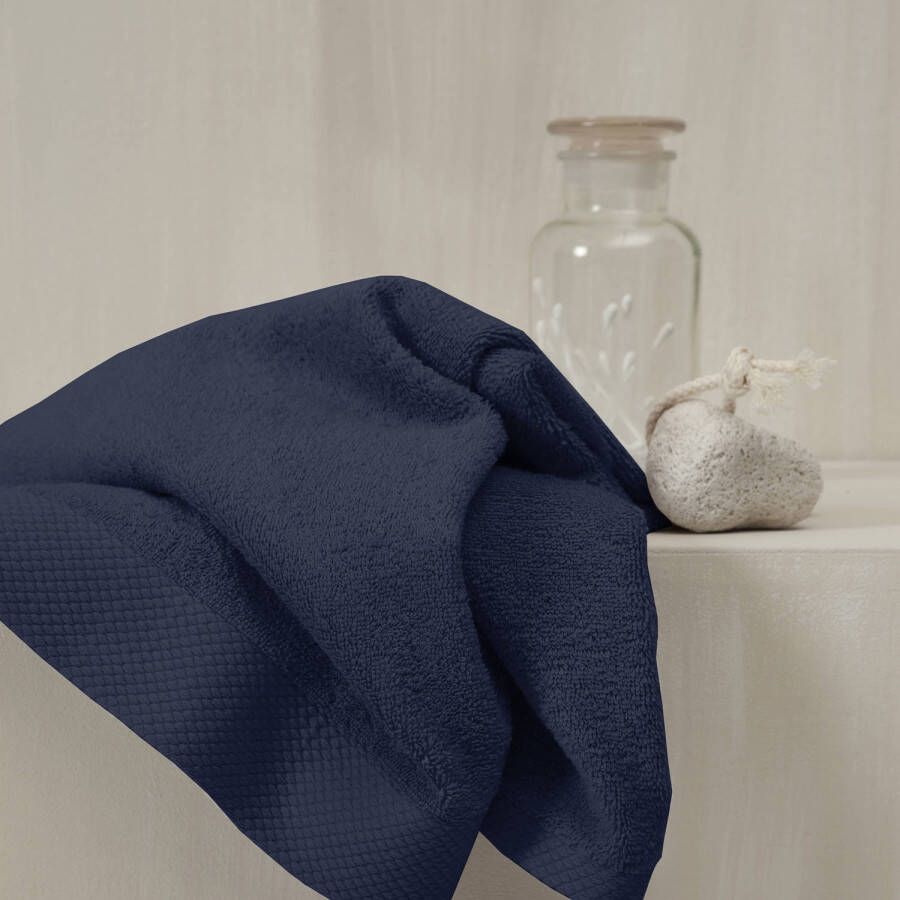 Seahorse handdoek Pure indigo (3 stuks)