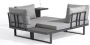 SenS-Line Delphi Multifunctionele Loungeset Voor Buiten 3-delige Set Aluminium Polyester - Thumbnail 4